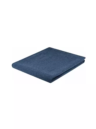 STEINER 1888 | Wolldecke "Alina" 150x190cm marmor | dunkelblau